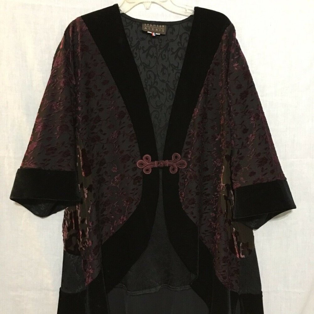 Vintage Spencer Alexis Women Jacket Black Velvet